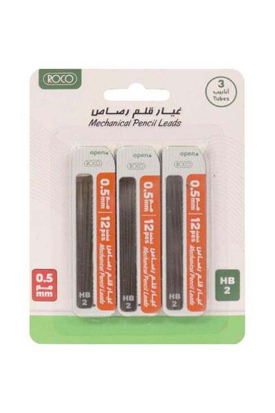 Roco 3 Pack Of Mechanical Pencil Leads 0.5mm