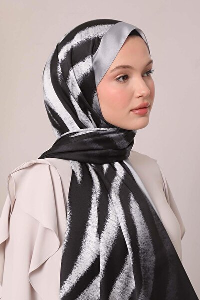 Levidor Gri Leopar Desen Twill Şal