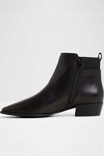 Aldo RANELDAR - Kadın Siyah Hakiki Deri Blok Topuklu Fermuarlı Bot