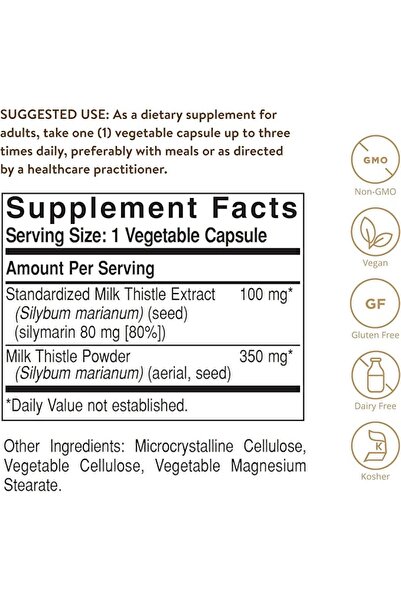 Solgar Milk Thistle 50 Capsule