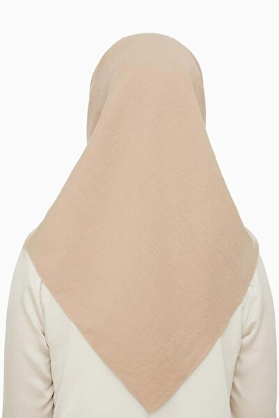 Levidor Κασκόλ τετράγωνο από βαμβάκι καφέ με γάλα