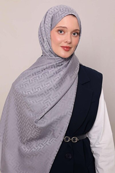 Levidor Antrasit Çubuk Desen Blue Jakarlı Şal