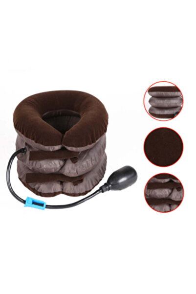 Twinkle Mart Inflatable Cervical Collar Neck Traction Massage Pillow (Multi-Colored, Pack of 1)
