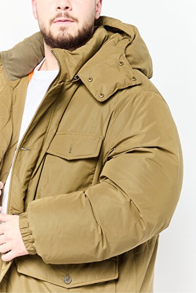Gant Men Hooded Solid Puffer Jacket, Olive