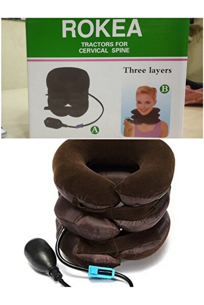 Twinkle Mart Neck Rest Support Massager Pillow Air Bag 3 Tier Inflatable U-Shape