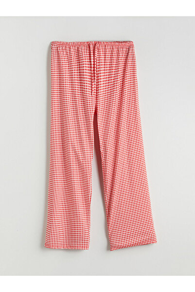 LC Waikiki Vizyon New Season Elastic Waist Plaid Women's Pajama Bottoms