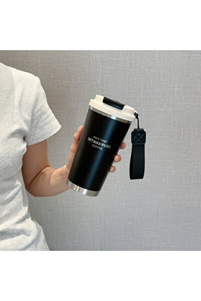 SITARAYURI 560ml Two-Mode Travel Mug with Strap