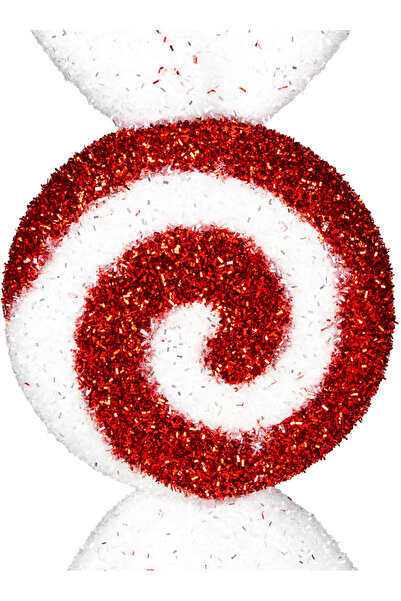 Herdekora Christmas Tree Ornament, Candy Figure, Red-White - 15X28 cm