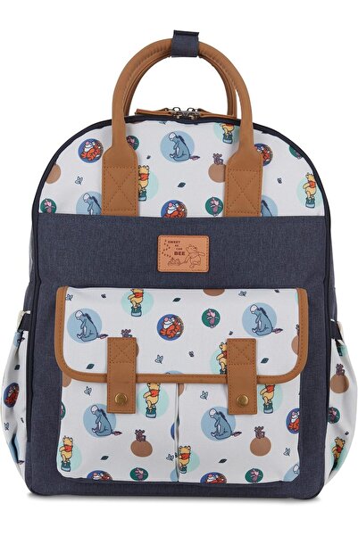 Disney Cudlie Diaper Bag Backpack - 16in Winnie the Pooh Double Handle