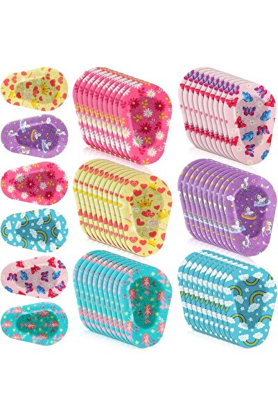 MAKINGTEC Adhesive Eye Patches, 60 Pcs, Kids, Light Blocking, 6 Styles