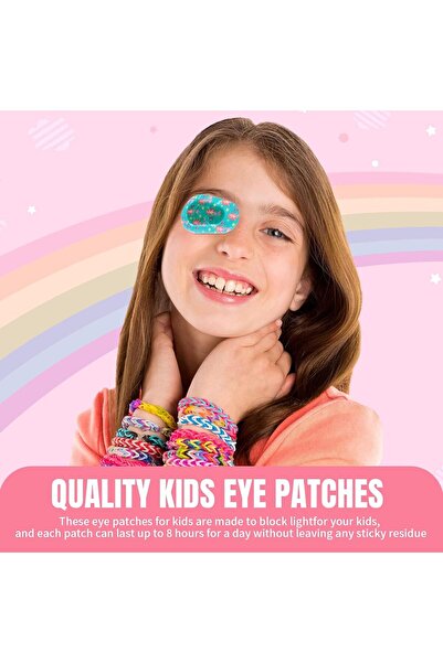 MAKINGTEC Adhesive Eye Patches, 60 Pcs, Kids, Light Blocking, 6 Styles