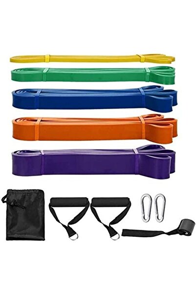 Generic SKY-TOUCH Pull Up Assist Bands, 8-Pack, Resistance Loop Bands with Door Anchor and Handles (Multicol