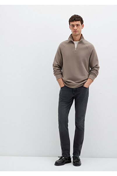 Mavi Semi-Zip Beige Sweatshirt 0S10483-70380