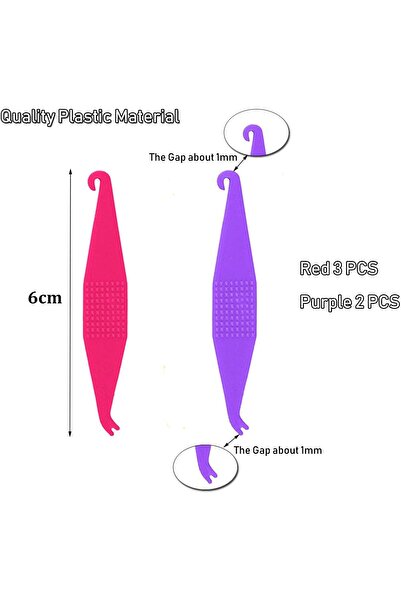 genernic HRASY 3/16 & 1/4 Inch Orthodontic Elastic Rubber Bands, 500 Pack, Medium 3.5oz + 5 Elastic Placers