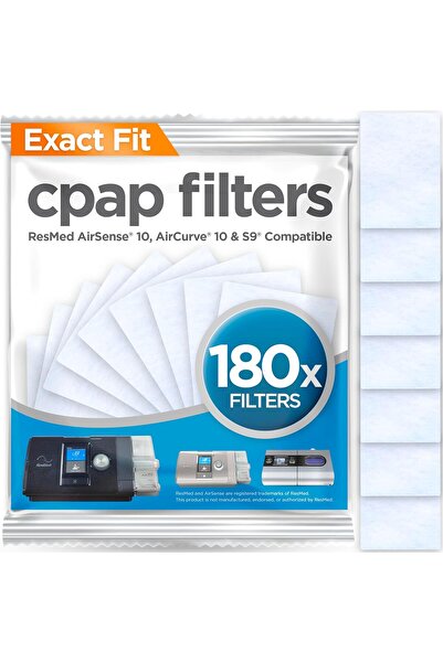 genernic RespLabs Medical Inc. CPAP Filters (AirSense 10 Style, 180 Count (Pack of 1))