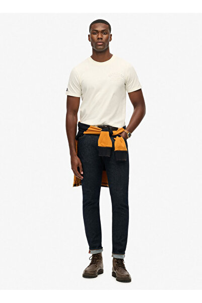 SUPERDRY Bisiklet Yaka Düz Kırık Beyaz Erkek T-Shirt M1012282A-U4Y