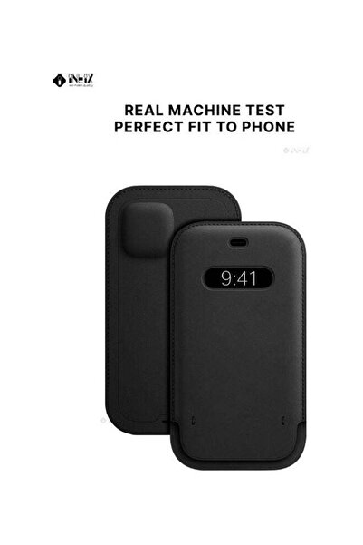 ineix Compatible Leather Sleeve Case Cover With Card Holder For Apple iPhone 12 Pro Max