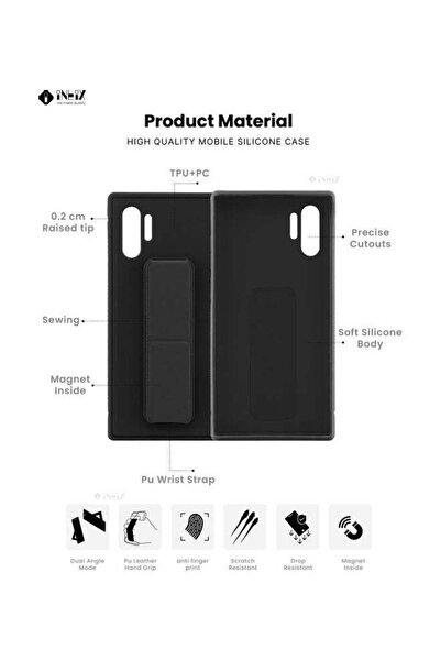 ineix 3-In-1 Magnetic Hand Grip Holder Case For Samsung Galaxy Note10+