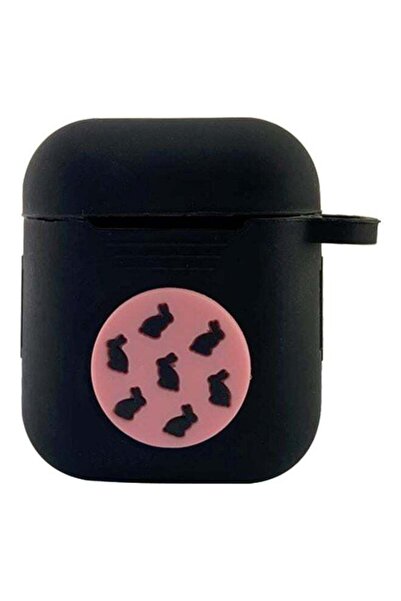 ineix غطاء حماية ثلاثي الأبعاد بتصميم أرنب لسماعات Apple AirPods مع حلقة تثبيت