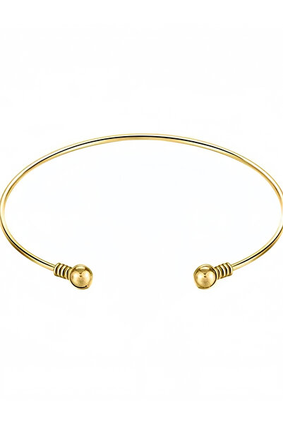 Take Two By Styli Gold Circle Open Bracelet
