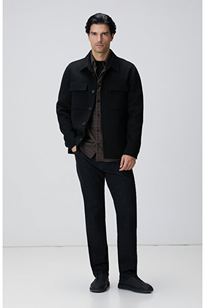 Network Siyah Cashmere Touch Denim Pantolon