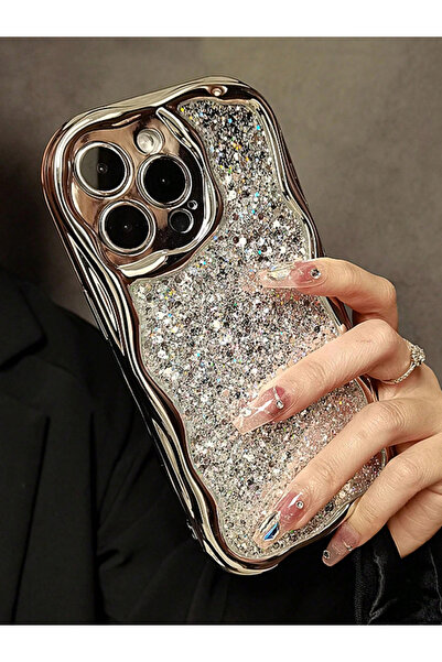 Take Two By Styli Silver Embellished Back iPhone Case