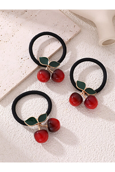 Take Two By Styli Set of 3 - Cherry Shape Hair Tie