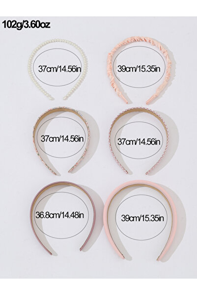 Take Two By Styli Set of 6 - Pink Assorted Headband