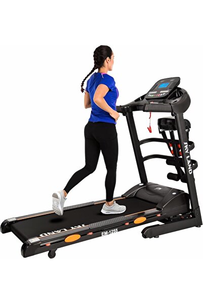 SKY LAND Foldable Treadmill EM-1255, 5HP Peak, Massager, Auto Incline, Bluetooth, 120KG Max