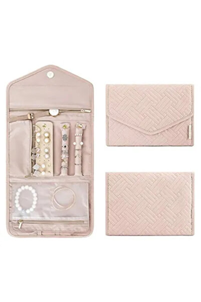 COOYA Jewelry Organizer Bag,Travel Storage,Zoned Design for Necklaces/Earrings/Rings