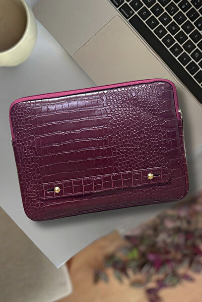 worken 11 Inch, 11.5 Inch Tablet Case, Crocodile Leather, Waterproof Shockproof, Zipper Tablet Case Tan