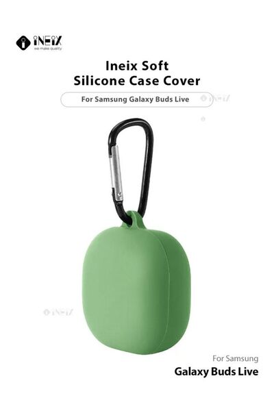 ineix غطاء سيليكون ناعم لسماعات سامسونج جالاكسي بادز لايف
