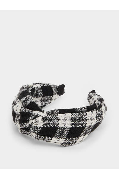 Styli Checked Knot Detail Headband