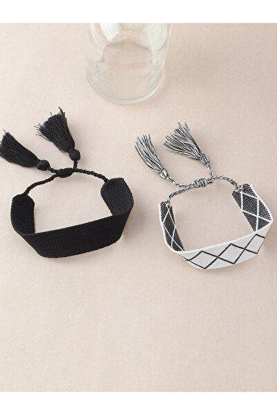 Take Two By Styli مجموعة أساور منسوجة من قطعتين