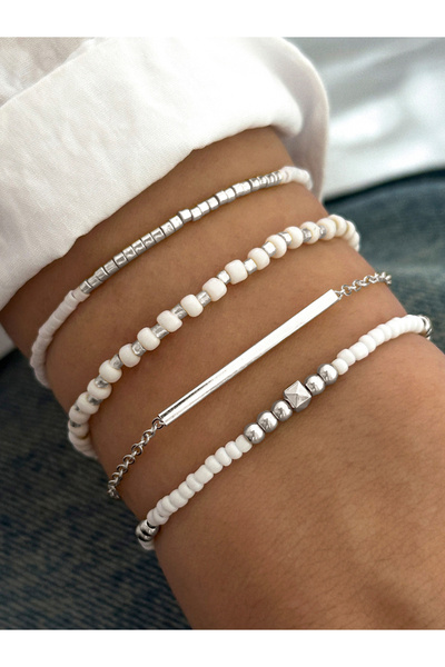 Take Two By Styli Set of 4 - Assorted Beaded Bracelets