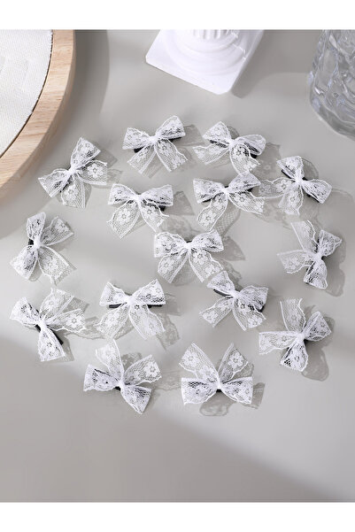 Take Two By Styli Set of 15 - Lace Bow Hair Clip