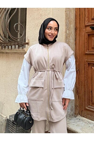 Moda Krash Vest and Pants Combination 2-Piece Set