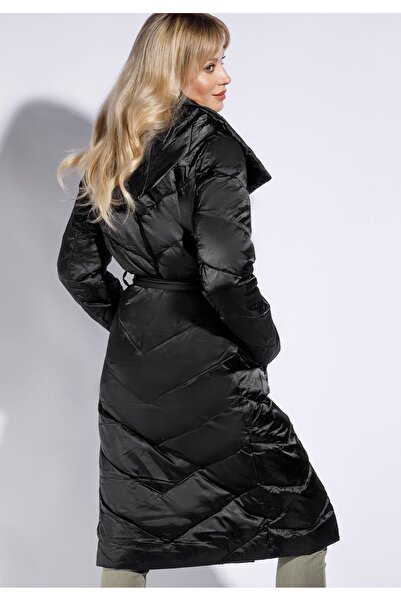 Wittchen Women's Down Coat with Hood Black Nylon