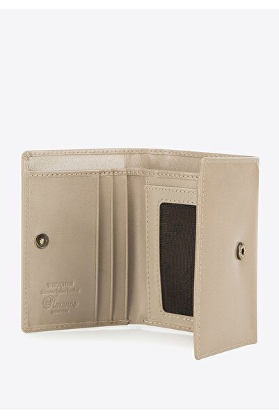 Wittchen Women's Smooth Leather Wallet Small Beige Leather