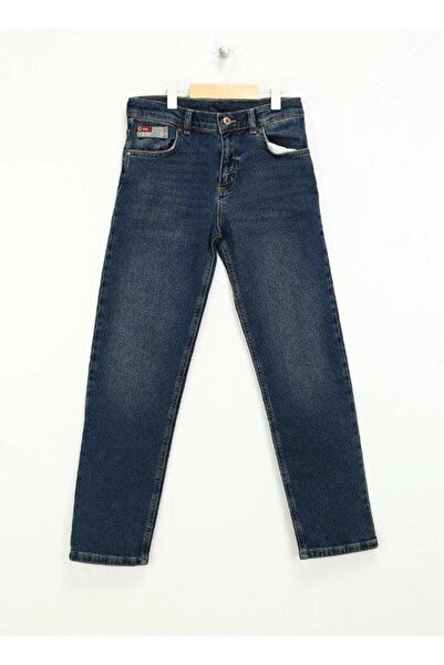 Lee Cooper Bath normal waist comfortable cut wide leg blue boy jean pants