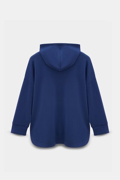 Saade Women's Oversized Hooded Zippered Pocket Sweatshirt & Wide Leg Sweatpants - 2-Piece Set