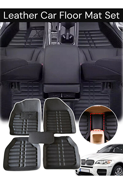 Generic 5Pcs/Set Leather Car Floor Mat Set for Cars SUVs and Trucks Waterproo...