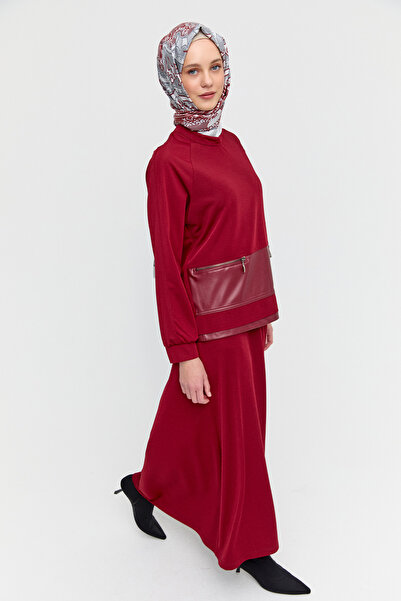 Setrms Deri Detaylı Etekli İkili Takım