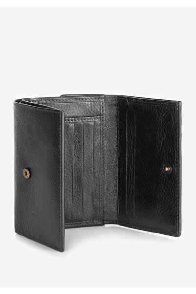 Wittchen Women's Leather Wallet Horizontal Black Leather