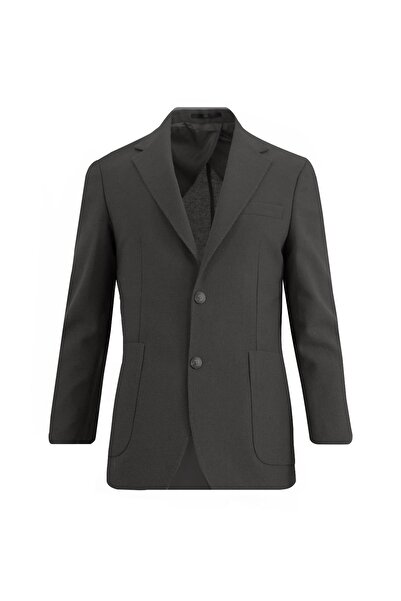 Uki ANTRASİT Mono Yaka Klasik Ceket