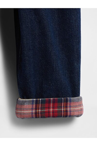 GAP Bebek Kırmızı Flannel & Denim Outfit Set