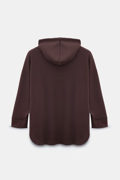 Saade Women's Oversized Hooded Zippered Pocket Sweatshirt & Wide Leg Sweatpants - 2-Piece Set