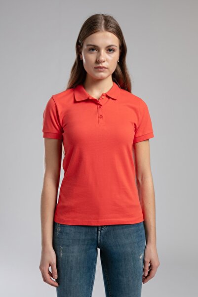 Lee Cooper Printed Coral Women's Polo T-Shirt