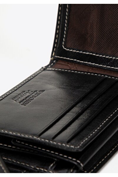 Wittchen Men's Medium Leather Wallet Black Genuine Leather