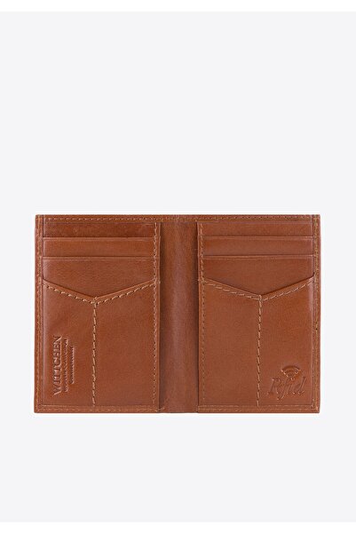 Wittchen Men's Slim Leather Wallet Light Brown Light Brown Leather